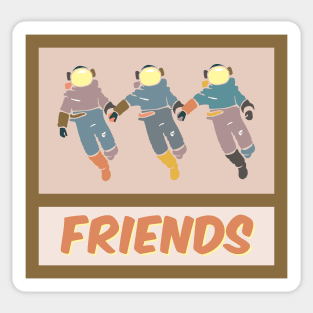 "Friends" Astronauts Sticker